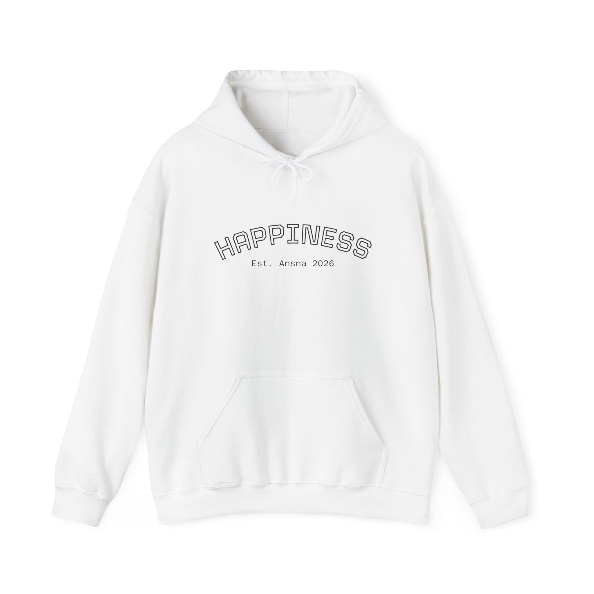 Happiness Hoodie — Retro Smiley Graphic "HAPPY?"