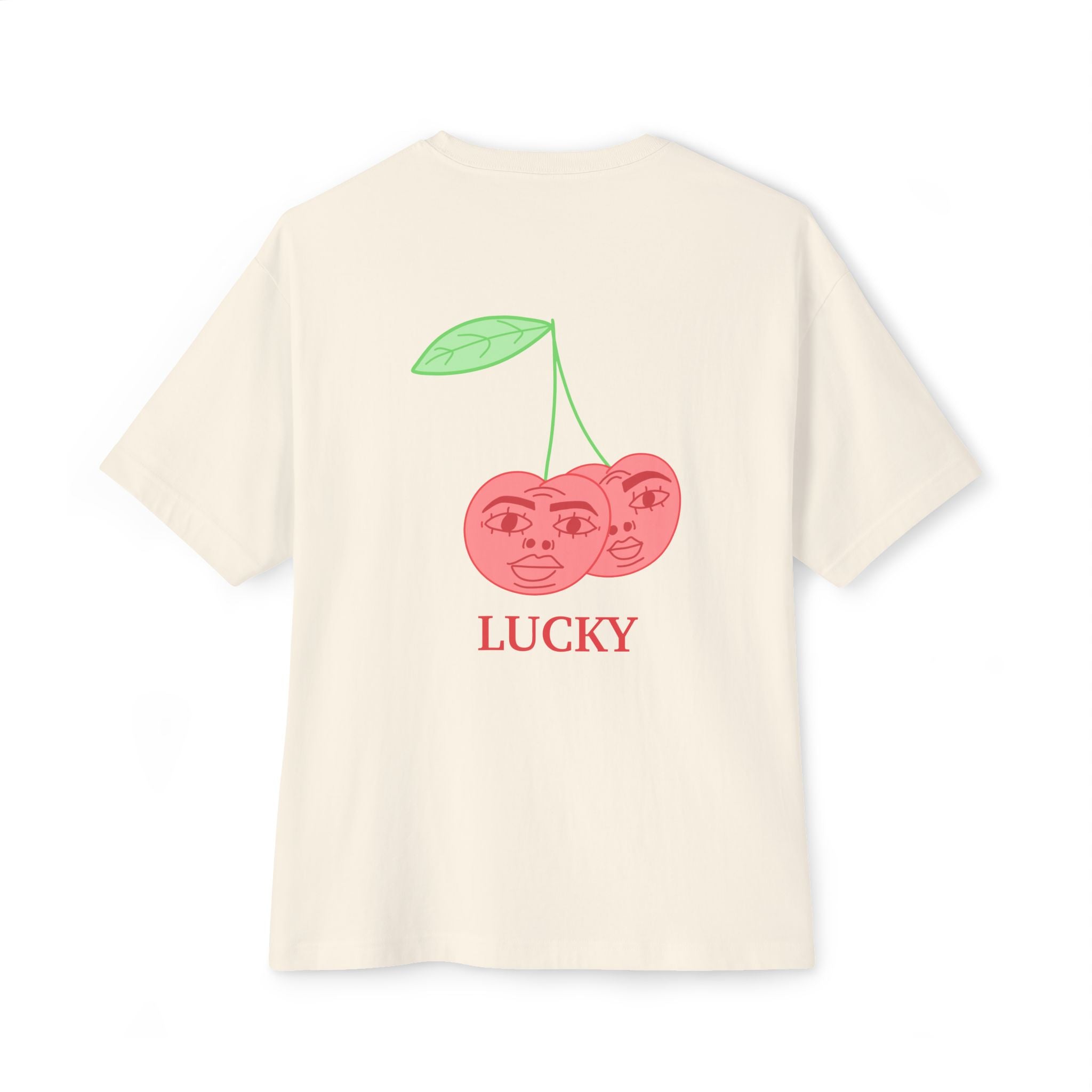 May Ansna Grant You Luck in Life 777 Graphic Oversized Boxy T-Shirt