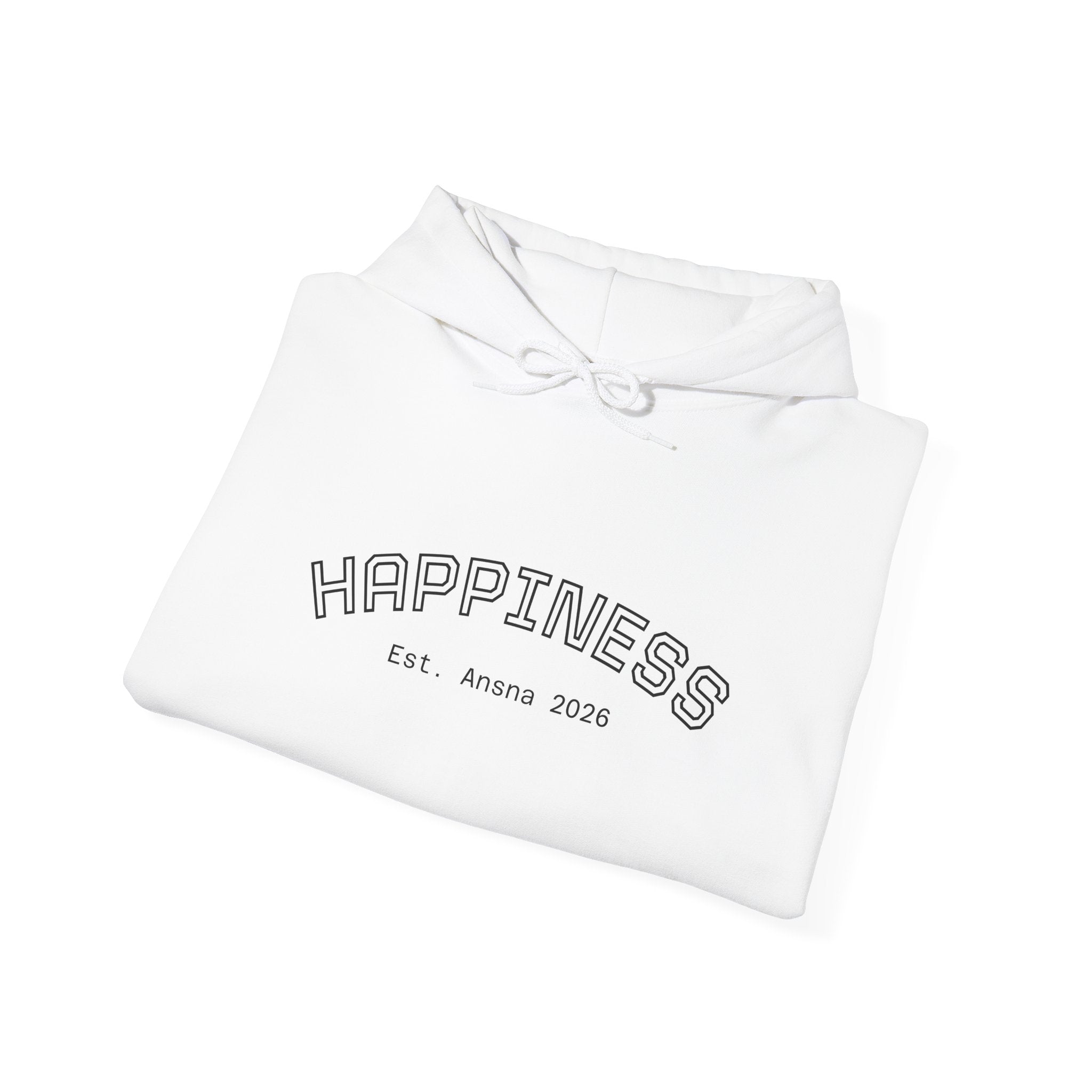 Happiness Hoodie — Retro Smiley Graphic "HAPPY?"