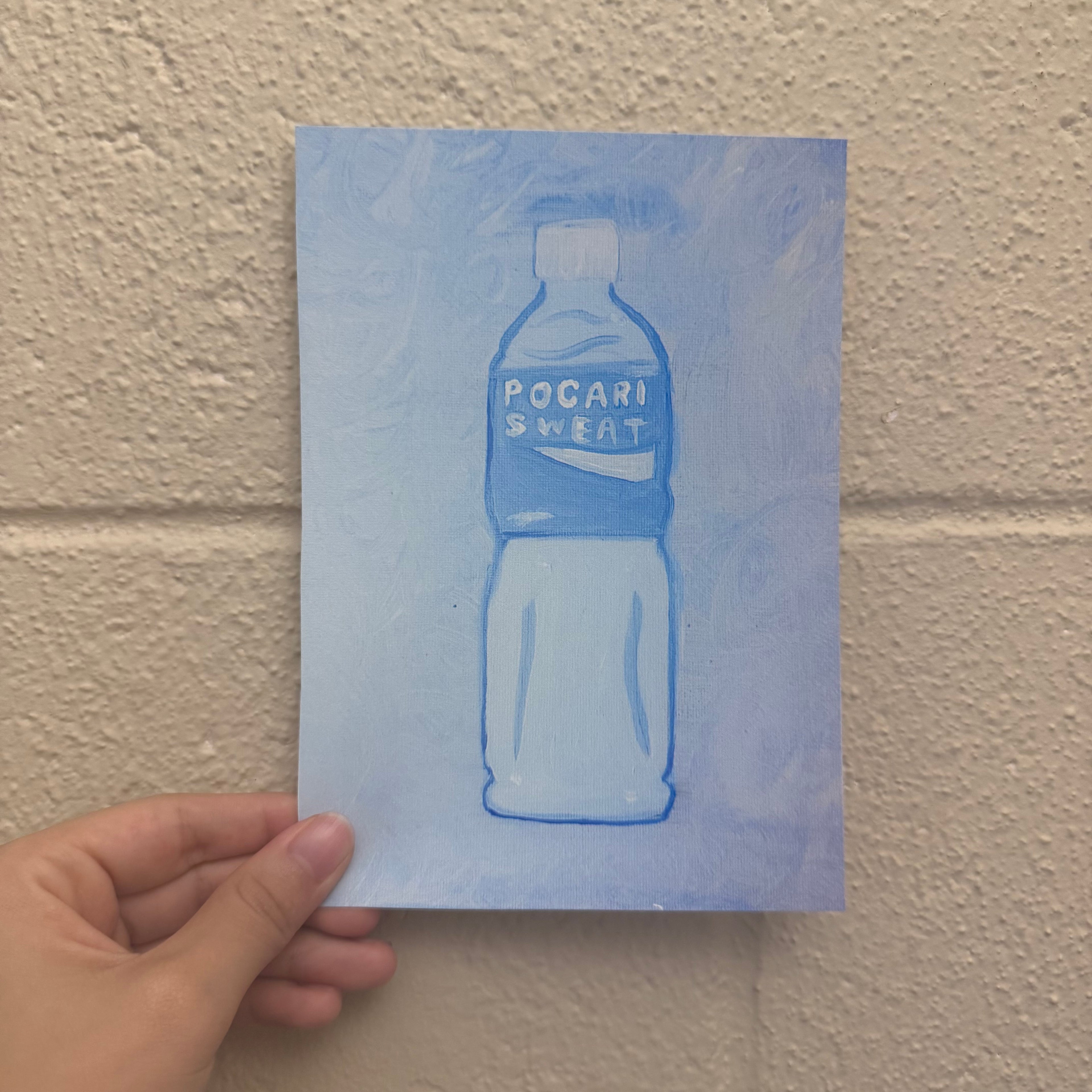 🍡 5 x 7” Pocari Sweat – Japanese Snacks Still Life | Kawaii Food Wall Decor