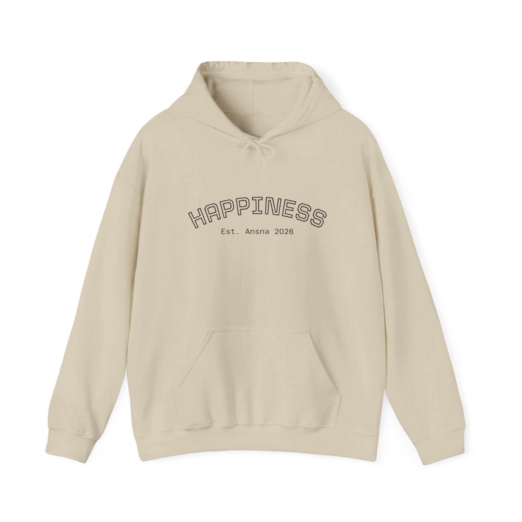 Happiness Hoodie — Retro Smiley Graphic "HAPPY?"