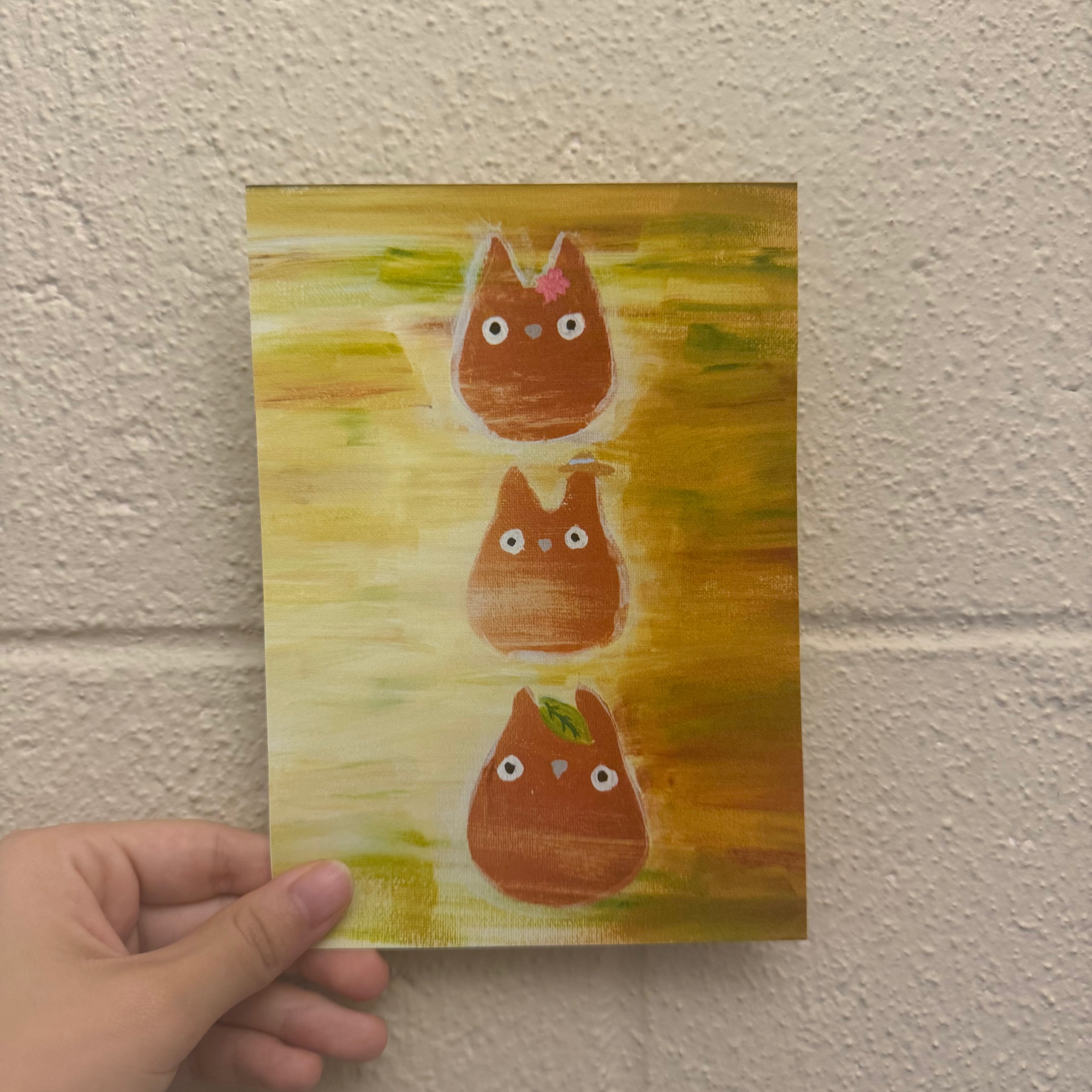 🍡 5 x 7” Totoro Trio Print – Japanese Snacks Still Life | Kawaii Food Wall Decor