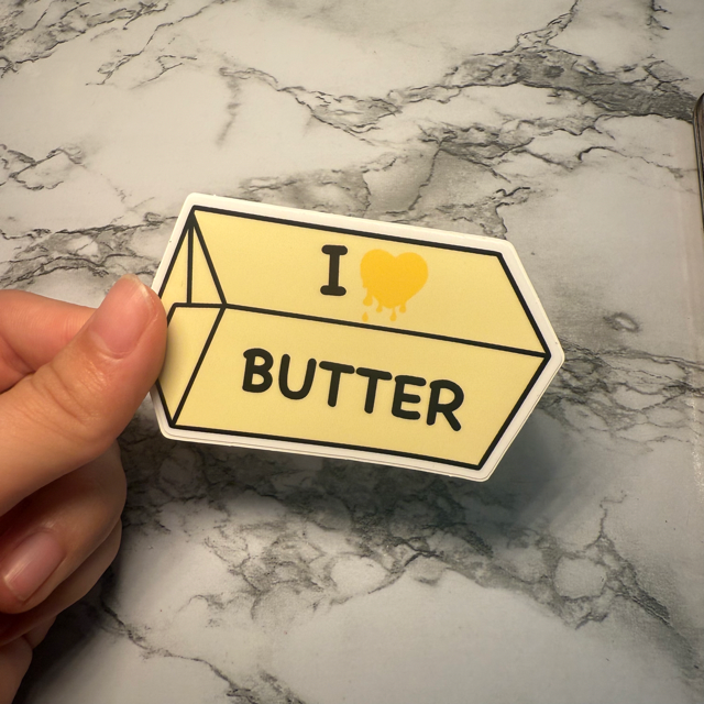 🥠 Cute Food Stickers – Aesthetic GLOSSY Vinyl Stickers for Laptops, Water Bottles &amp; Journals 🍞