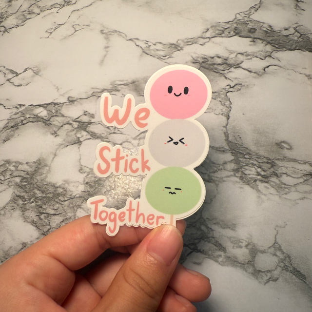 🥠 Cute Food Stickers – Aesthetic GLOSSY Vinyl Stickers for Laptops, Water Bottles &amp; Journals 🍞