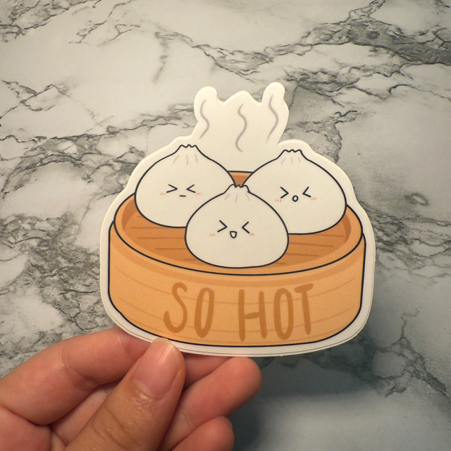 🥠 Cute Food Stickers – Aesthetic GLOSSY Vinyl Stickers for Laptops, Water Bottles &amp; Journals 🍞