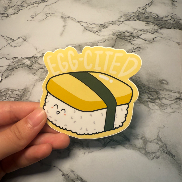 🍣 Cute Sticker Stickers – Aesthetic GLOSSY Vinyl Stickers for Laptops, Water Bottles &amp; Journals&nbsp;