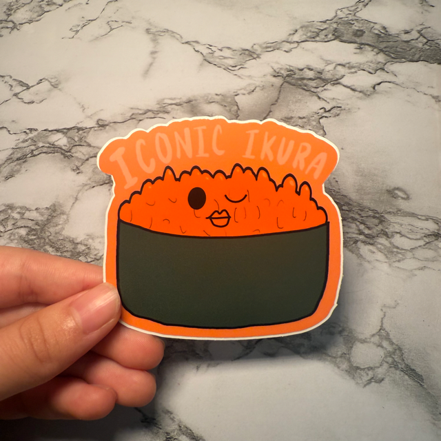 🍣 Cute Sticker Stickers – Aesthetic GLOSSY Vinyl Stickers for Laptops, Water Bottles &amp; Journals&nbsp;