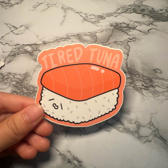 🍣 Cute Sticker Stickers – Aesthetic GLOSSY Vinyl Stickers for Laptops, Water Bottles &amp; Journals&nbsp;