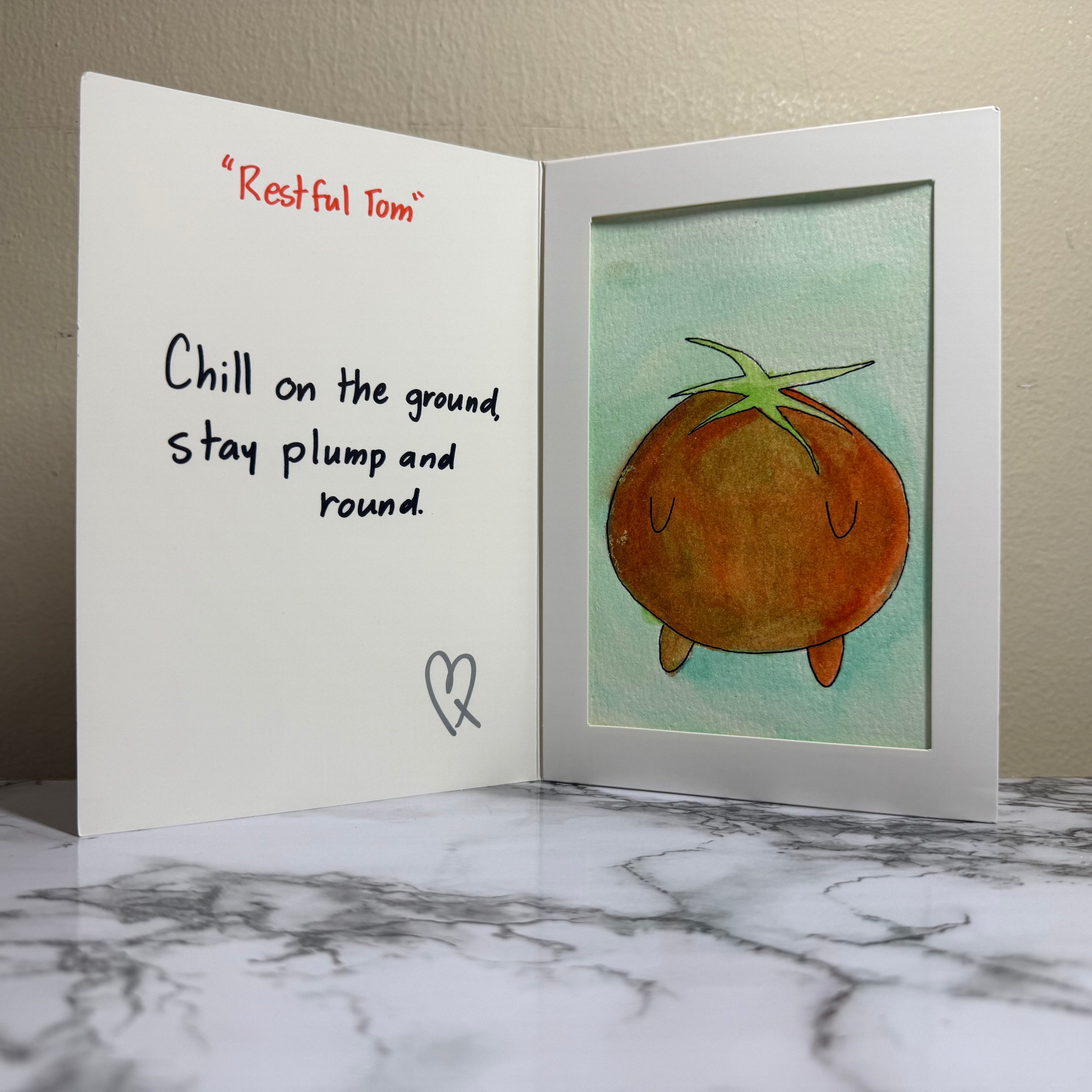 "Restful Tom" Original Watercolor Painting