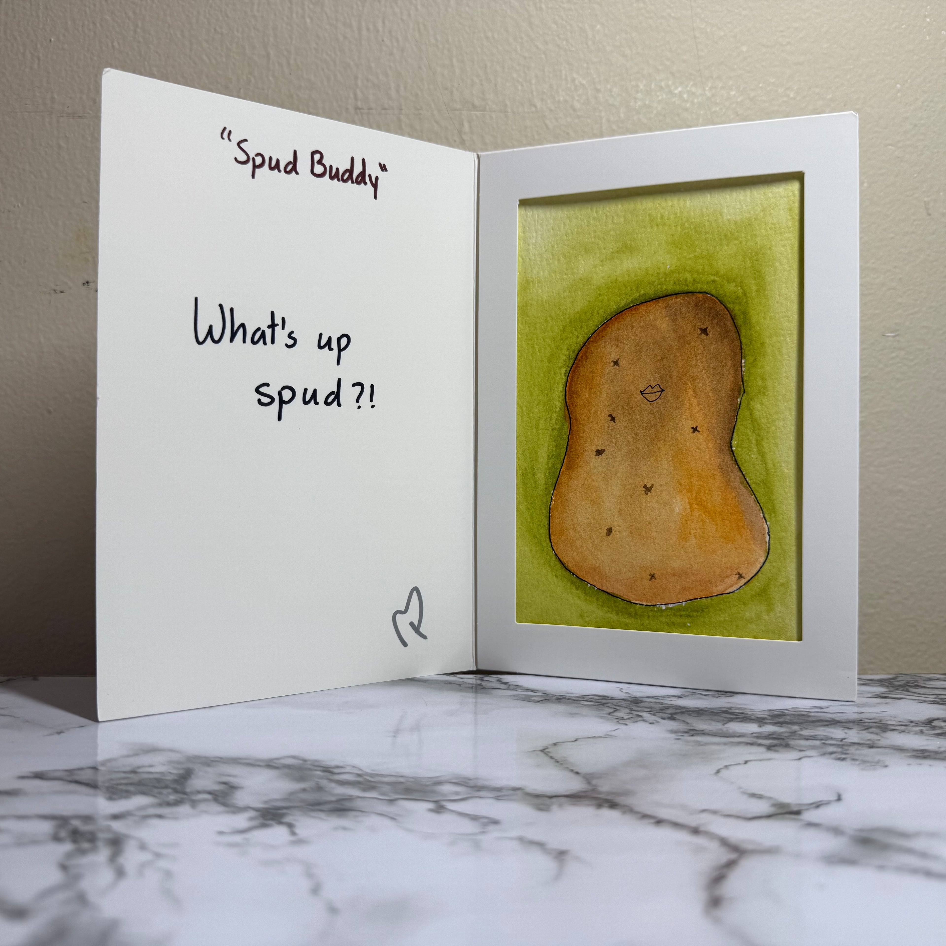 "Spud Buddy" Original Watercolor Painting