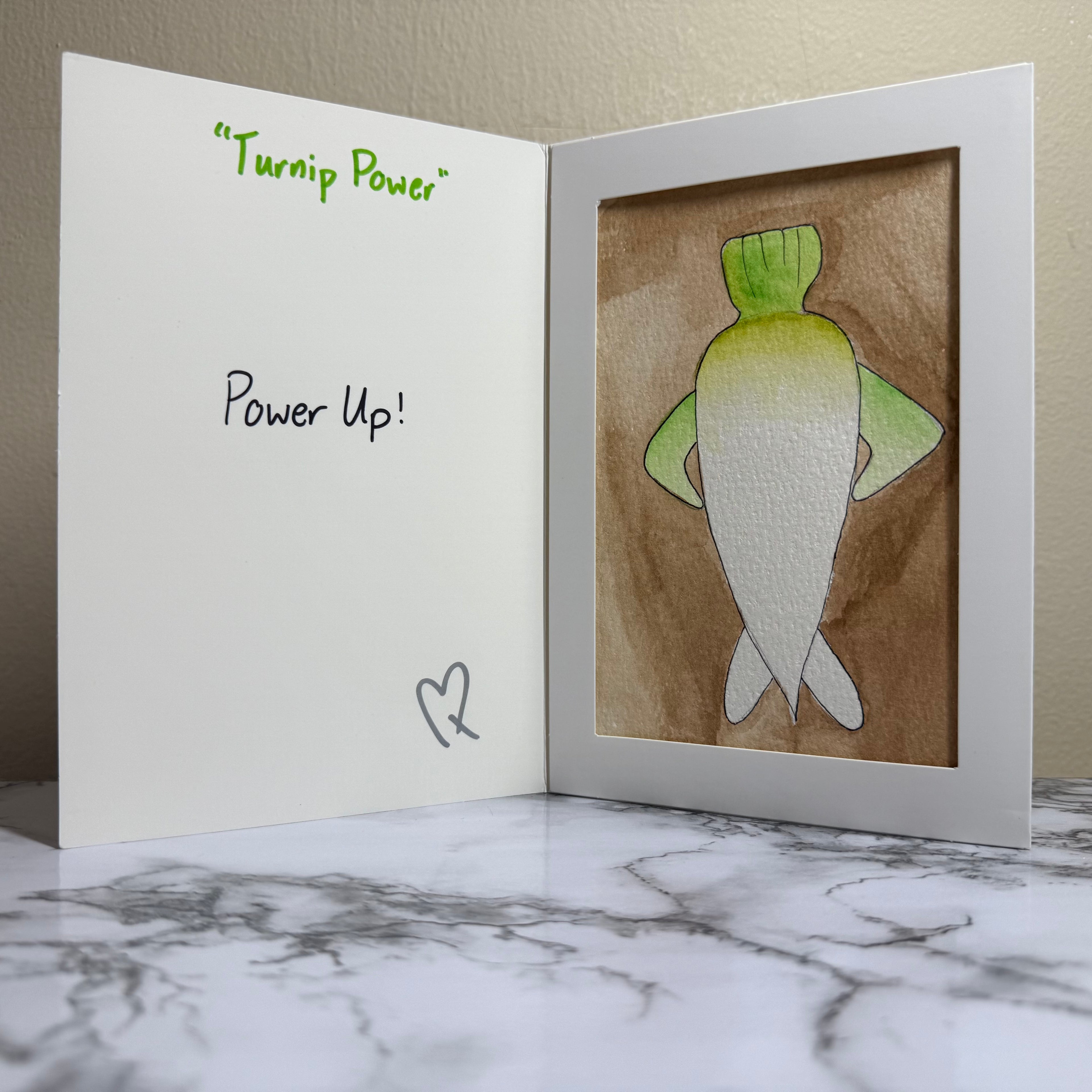 "Turnip Power" Original Watercolor Painting