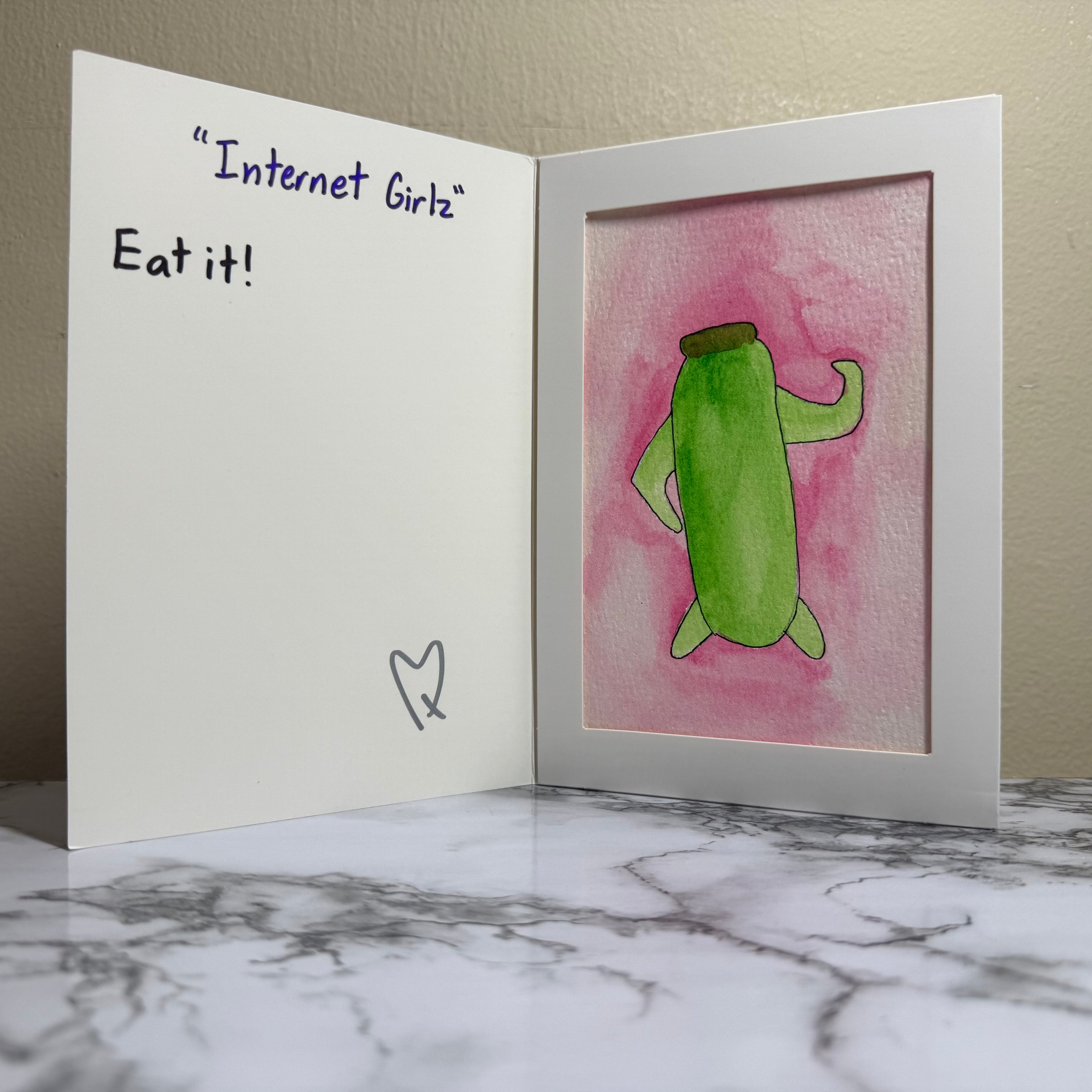"Internet Girlz" Original Watercolor Painting