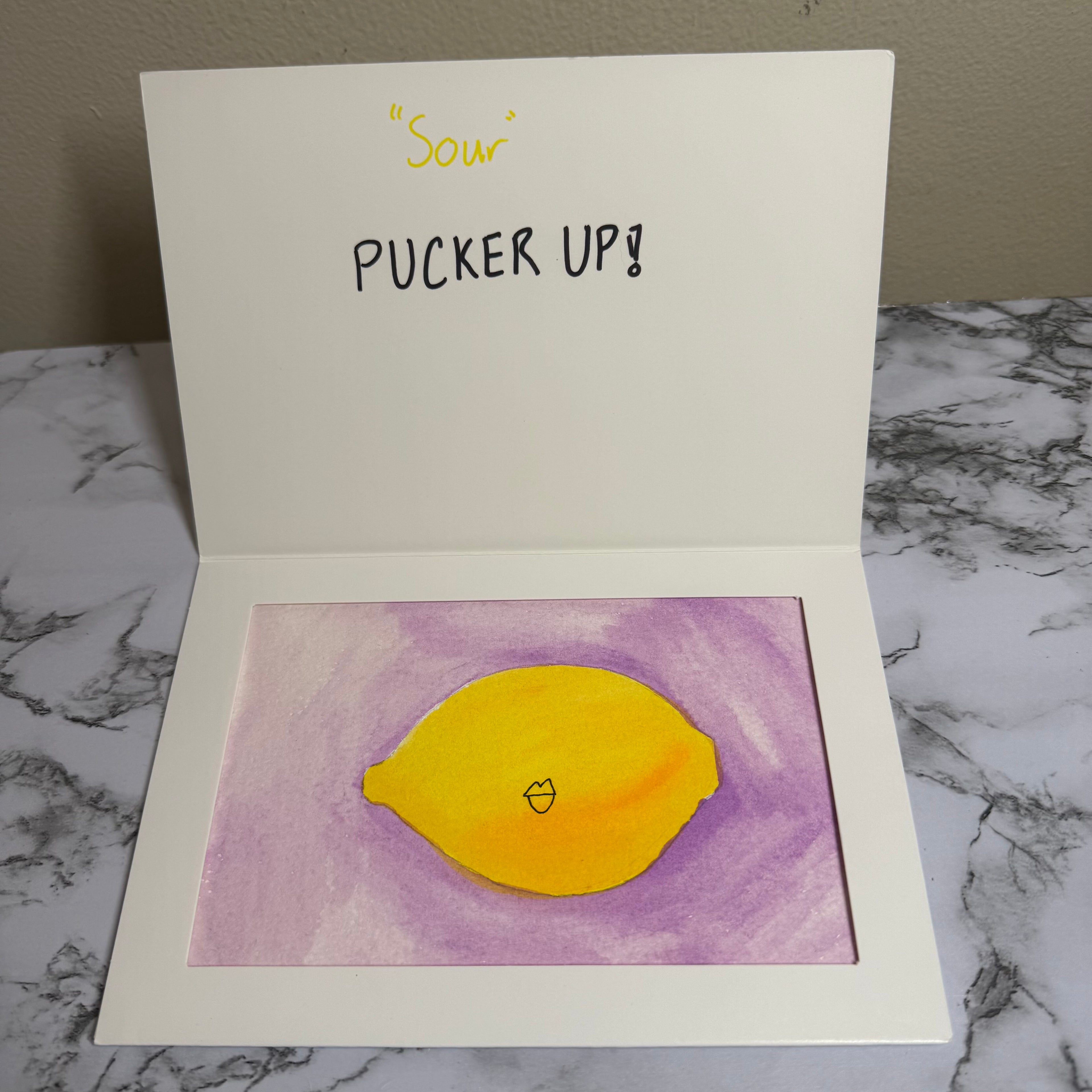 "Sour" Original Watercolor Painting