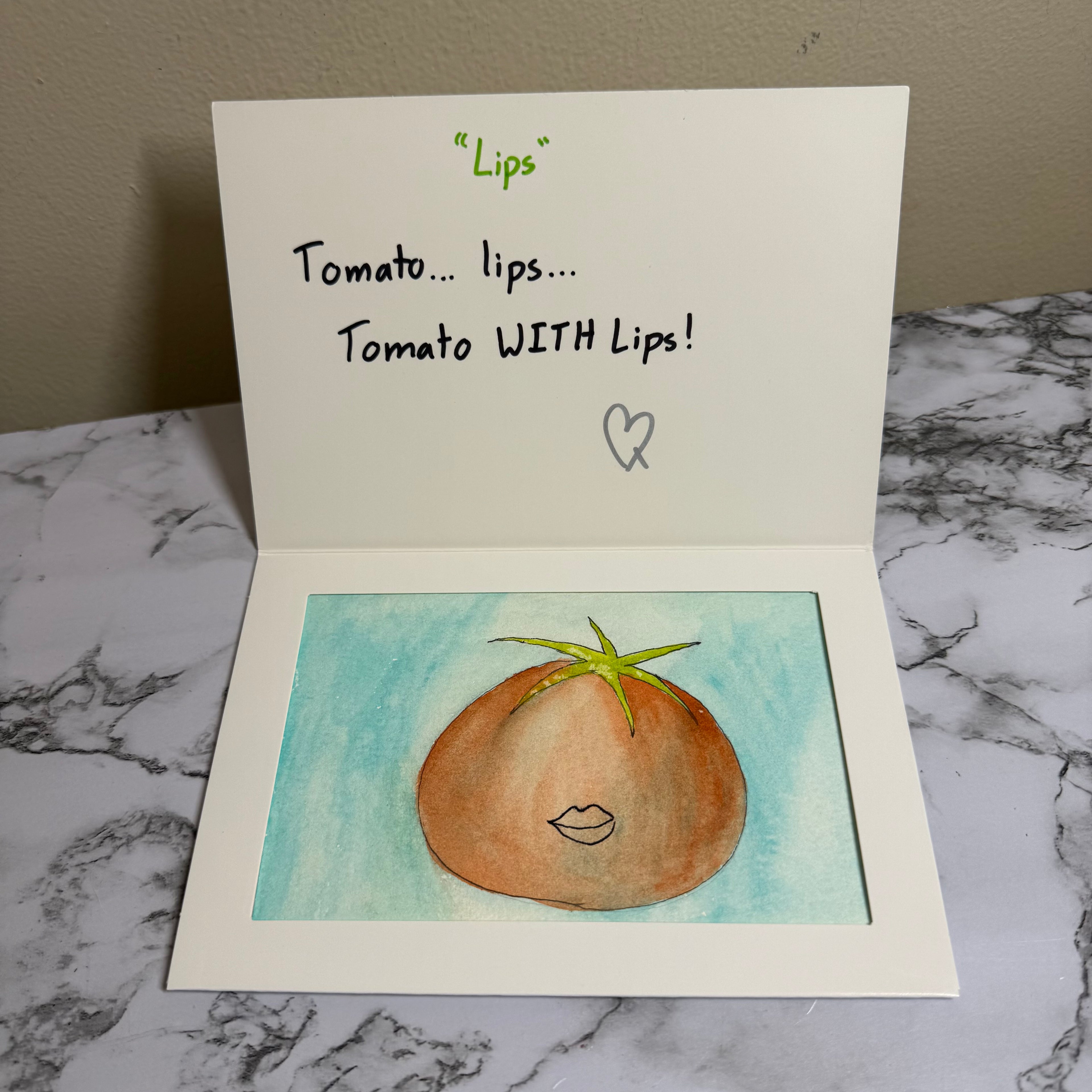 "Lips" Original Watercolor Painting